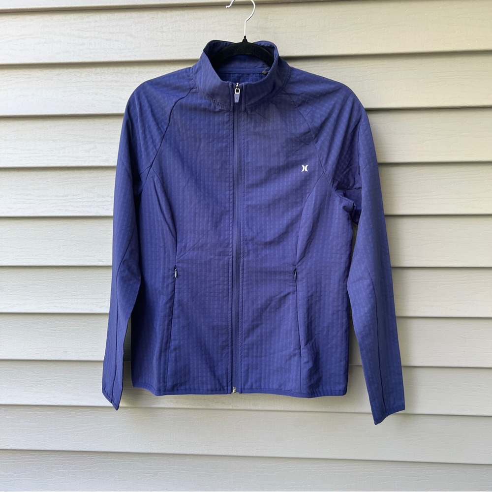 Hurley Trail Jacket Women’s S Blue Full Zip Front Pockets